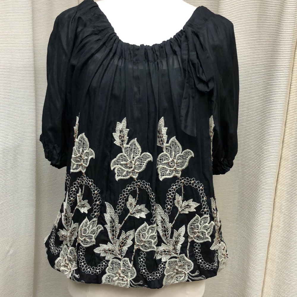 Cute embroidered and beaded top